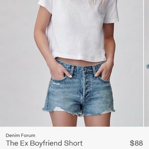 Aritzia Denim Forum Ex-Boyfriend Shorts